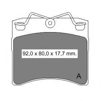 VEMA 20652 Комплект гальмівних колодок, дискове гальмо