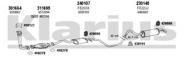 KLARIUS 360851E Система випуску ОГ