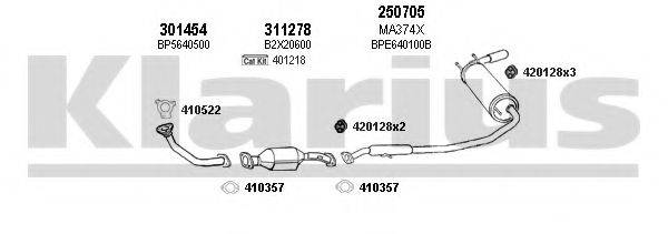 KLARIUS 570182E Система випуску ОГ