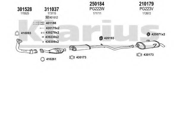 KLARIUS 630124E Система випуску ОГ