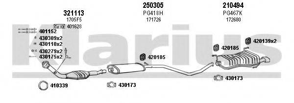 KLARIUS 630312E Система випуску ОГ