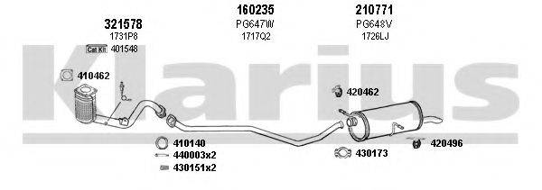 KLARIUS 630738E Система випуску ОГ