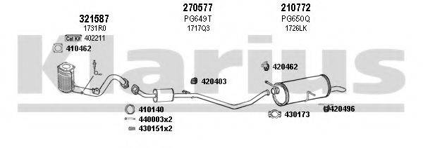 KLARIUS 630741E Система випуску ОГ