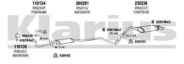 KLARIUS 720106E Система випуску ОГ