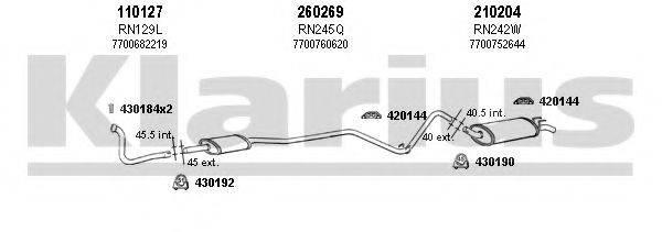 KLARIUS 720493E Система випуску ОГ