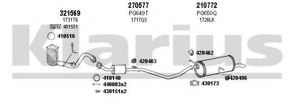 KLARIUS 630820E Система випуску ОГ