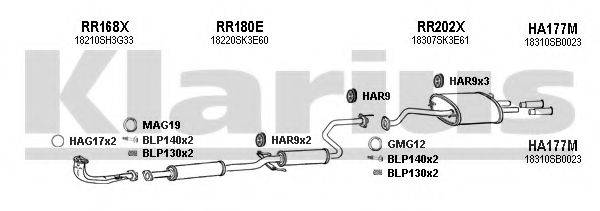 KLARIUS 420138U Система випуску ОГ