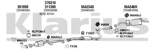 KLARIUS 570151U Система випуску ОГ