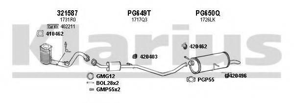 KLARIUS 630741U Система випуску ОГ