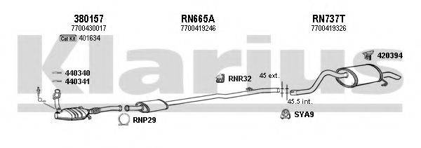 KLARIUS 720711U Система випуску ОГ