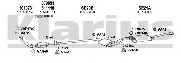 KLARIUS 790053U Система випуску ОГ