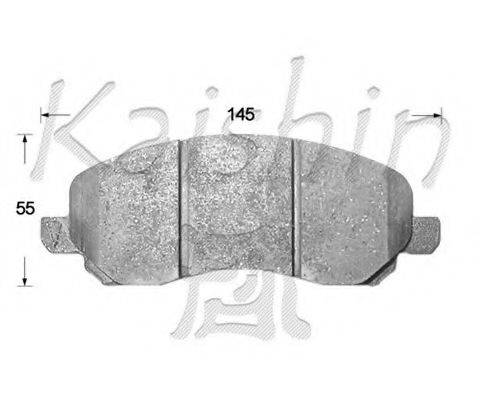 KAISHIN D10144 Комплект гальмівних колодок, дискове гальмо