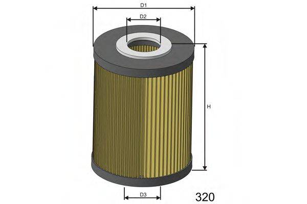MISFAT L028 Масляний фільтр