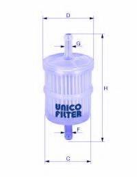 UNICO FILTER FI61231 Паливний фільтр
