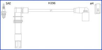 HITACHI 134797 Комплект дротів запалювання