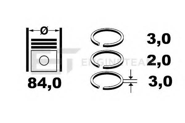 ET ENGINETEAM R1000300 Комплект поршневих кілець