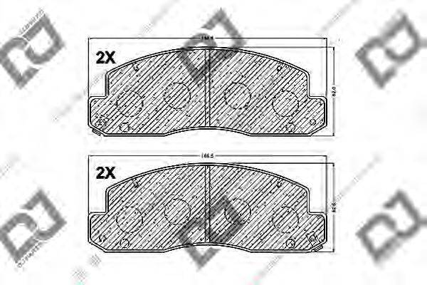 TOYOTA V9118-8A079 Комплект гальмівних колодок, дискове гальмо