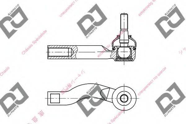 DJ PARTS DE1021 Наконечник поперечної кермової тяги