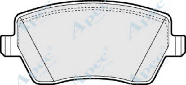 APEC BRAKING PAD1312 Комплект гальмівних колодок, дискове гальмо