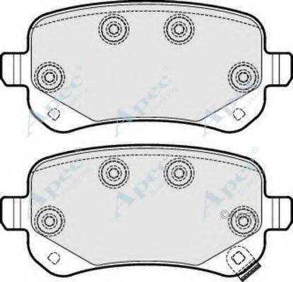 APEC BRAKING PAD1701 Комплект гальмівних колодок, дискове гальмо