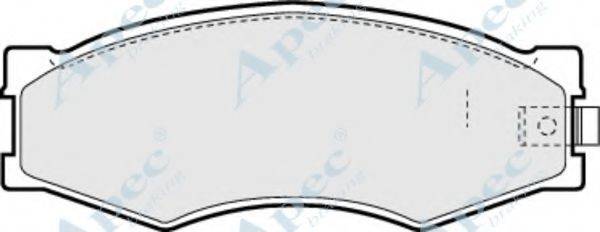 APEC BRAKING PAD452 Комплект гальмівних колодок, дискове гальмо
