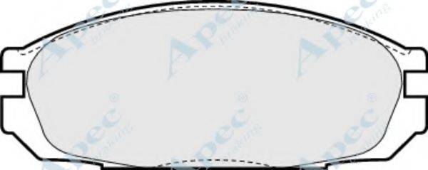 APEC BRAKING PAD616 Комплект тормозных колодок, дисковый тормоз