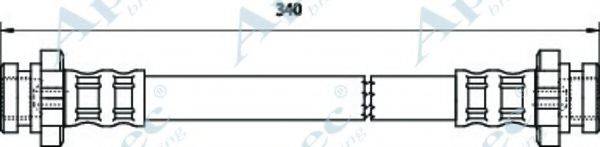 APEC BRAKING HOS3103 Гальмівний шланг