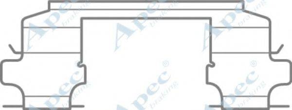 APEC BRAKING KIT1102 Комплектуючі, гальмівні колодки