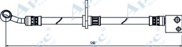 APEC BRAKING HOS3989 Гальмівний шланг