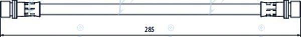 APEC BRAKING HOS4091 Гальмівний шланг