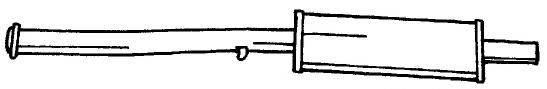 SIGAM 22411 Середній глушник вихлопних газів