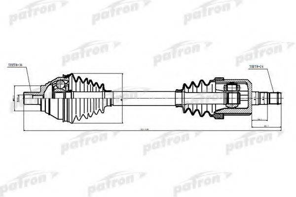 SHAFTEC VW379L Приводний вал