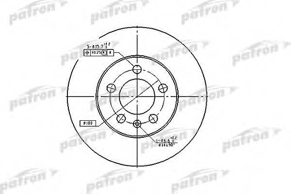 PATRON PBD2803 гальмівний диск
