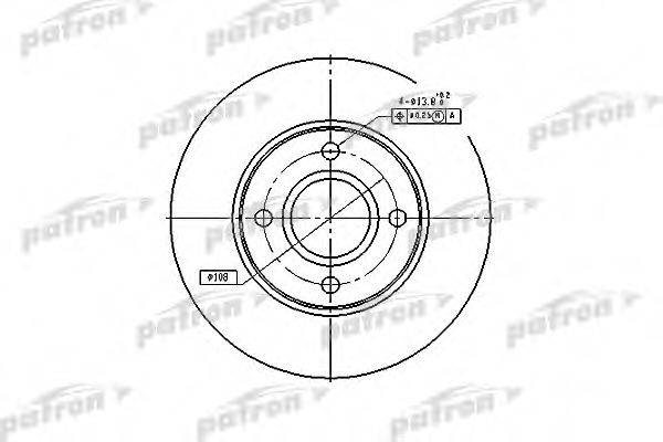 PATRON PBD4036 гальмівний диск