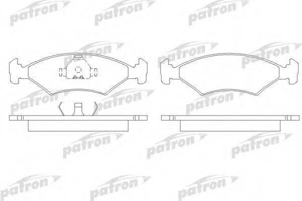 PATRON PBP206 Комплект гальмівних колодок, дискове гальмо