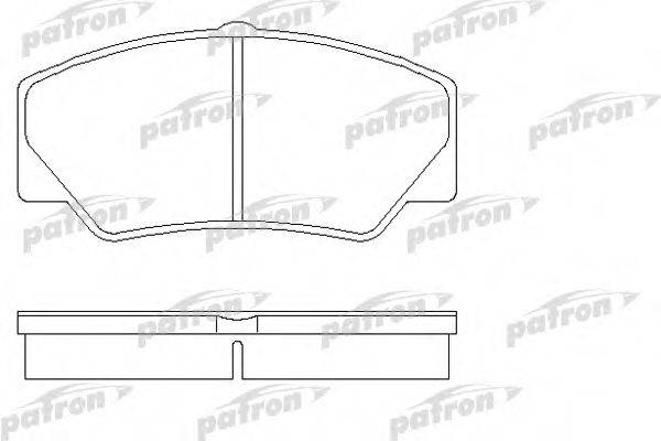 PATRON PBP450 Комплект гальмівних колодок, дискове гальмо