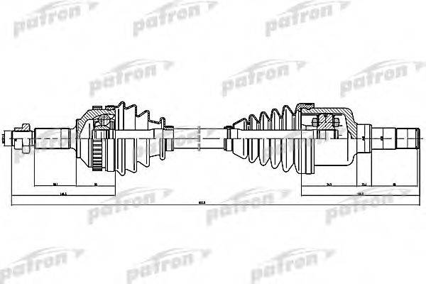 PATRON PDS1257 Приводний вал