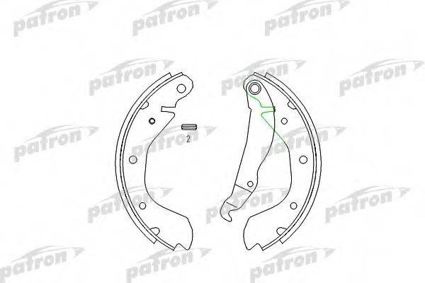 PATRON PSP216 Комплект гальмівних колодок