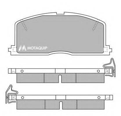 MOTAQUIP LVXL353 Комплект гальмівних колодок, дискове гальмо