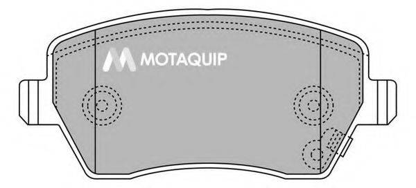 MOTAQUIP LVXL1281 Комплект гальмівних колодок, дискове гальмо