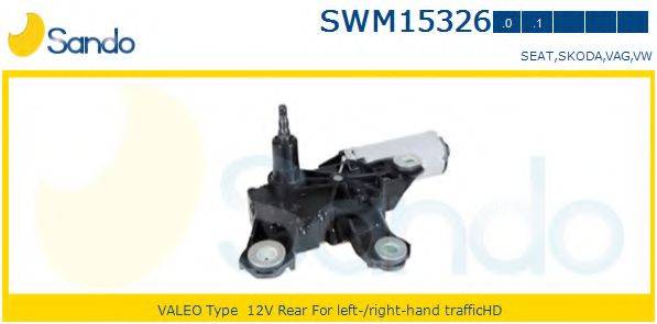 SANDO SWM153261 Двигун склоочисника