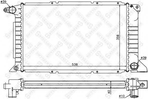 STELLOX 1025188SX Радіатор, охолодження двигуна