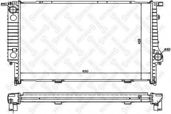 STELLOX 1025563SX Радіатор, охолодження двигуна