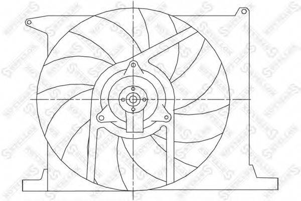 STELLOX 2999138SX Вентилятор, охолодження двигуна