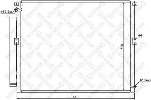 STELLOX 1045669SX Конденсатор, кондиціонер