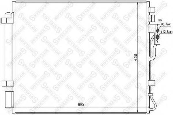 STELLOX 1045707SX Конденсатор, кондиціонер