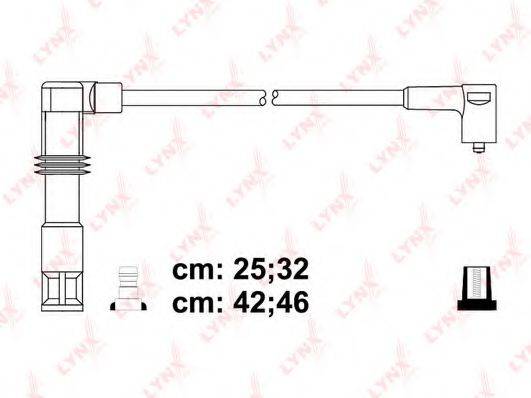 LYNXAUTO SPC8028 Комплект дротів запалювання