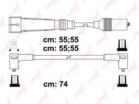 LYNXAUTO SPC8041 Комплект дротів запалювання