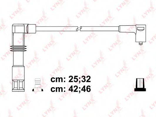 LYNXAUTO SPE8028 Комплект дротів запалювання