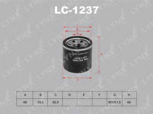 LYNXAUTO LC1237 Масляний фільтр